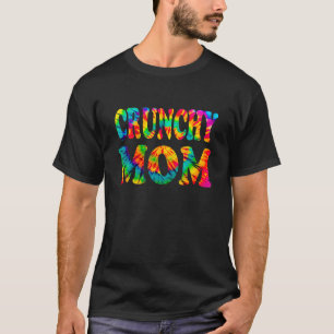 Camiseta Groovy Tie Dye Crunchy Mom