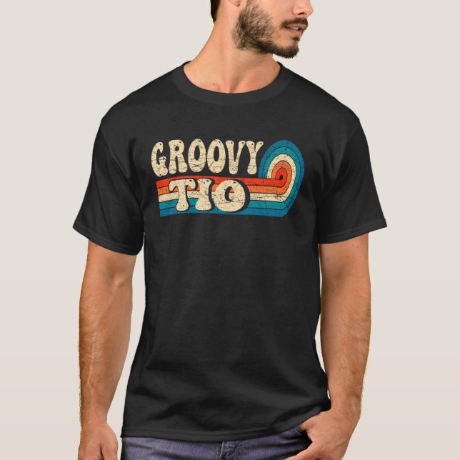 Camiseta Groovy Tio 70s Aesthetic 1970 s Retro Mexican Uncl (Anverso)