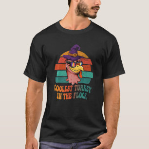 Camiseta Groovy Turkey Face boy usa gafas de sol de bruja g