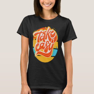 Camiseta Groovy u201CTake easyu201D retro funky