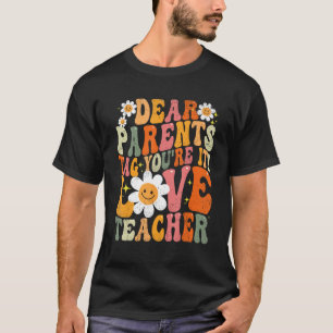 Camiseta Groovy Último Día De Graduación Escolar Daisy Flow