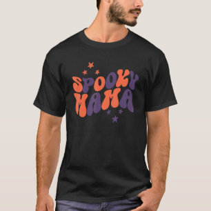Camiseta groovy un espeluznante mamá desordenada mujeres br