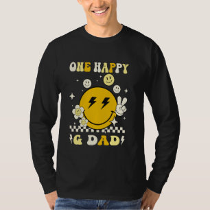 Camiseta Groovy Un Feliz G Papá Cara Sonriente Cumpleaños F