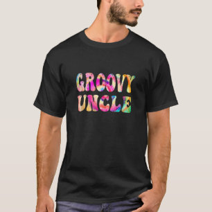 Camiseta Groovy Uncle Tie Dye Vibes Peace Hippie Matando F