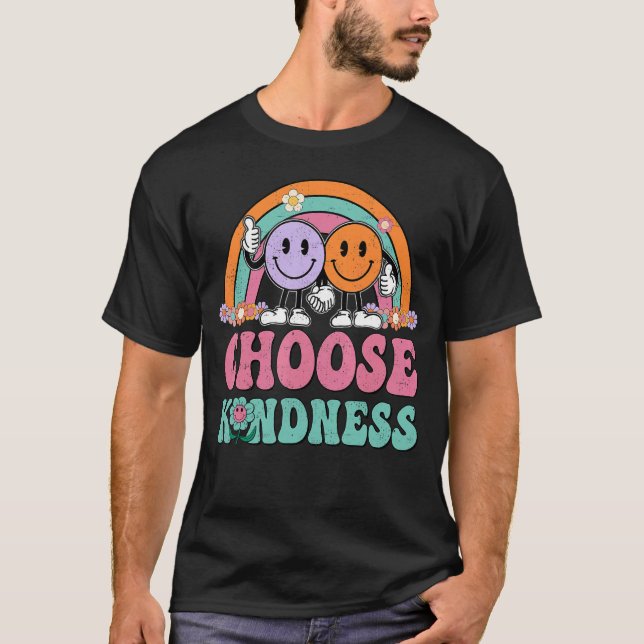 Camiseta Groovy Unity Day Elegir Amabilidad Ser Amable Anti (Anverso)