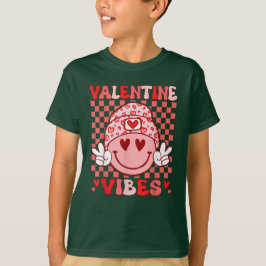 Camiseta Groovy Valentine Vibes Día de San Valentín