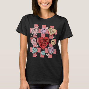 Camiseta Groovy valentines Heart Xoxo Cute Feliz San Valent