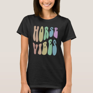 Camiseta Groovy VIBRA HORSA Humor de Equitación Unicornio 