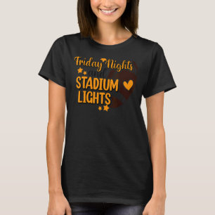 Camiseta Groovy Viernes Noches Y Estadio Ilustrado Pie Retr