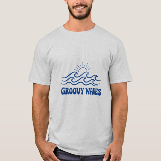 Camiseta Groovy Waves  (Anverso)