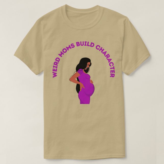 Camiseta Groovy Weird Moms Build Character20 (Diseño del anverso)