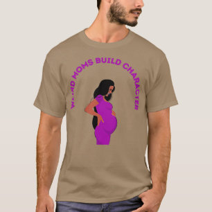 Camiseta Groovy Weird Moms Build Character20