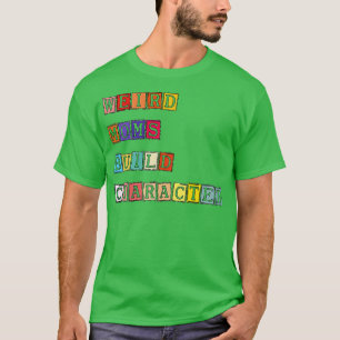 Camiseta Groovy Weird Moms Build Character 197