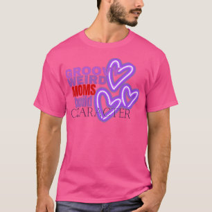 Camiseta Groovy Weird Moms Build Character Pegatina 6