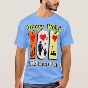 Camiseta Groovy Weird Moms Character Build 1