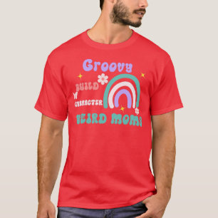 Camiseta Groovy Weird Moms Construir el arco iris de caract
