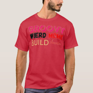 Camiseta Groovy Weird Moms Generar diseño de caracteres 1