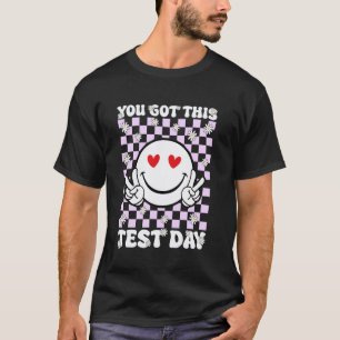 Camiseta Groovy You Got This Cara Sonriente Maestro Estudia
