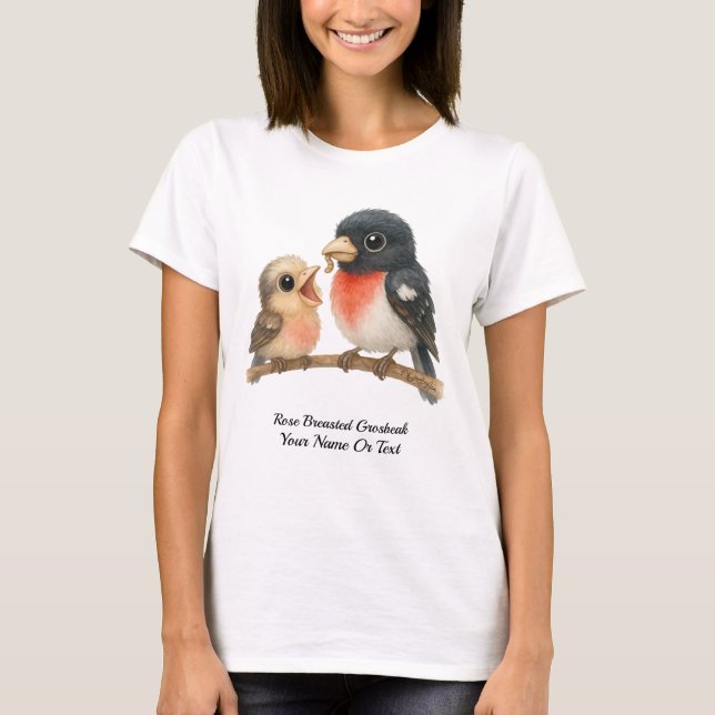 Camiseta Grosbeak Rosa en huelga (Anverso)