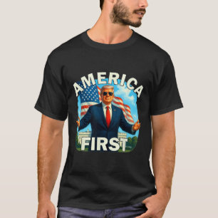 Camiseta Grosero audaz lema retro político Estados Unidos p