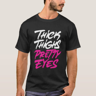 Camiseta Grosor de los Bonitos Ojos más tamaño