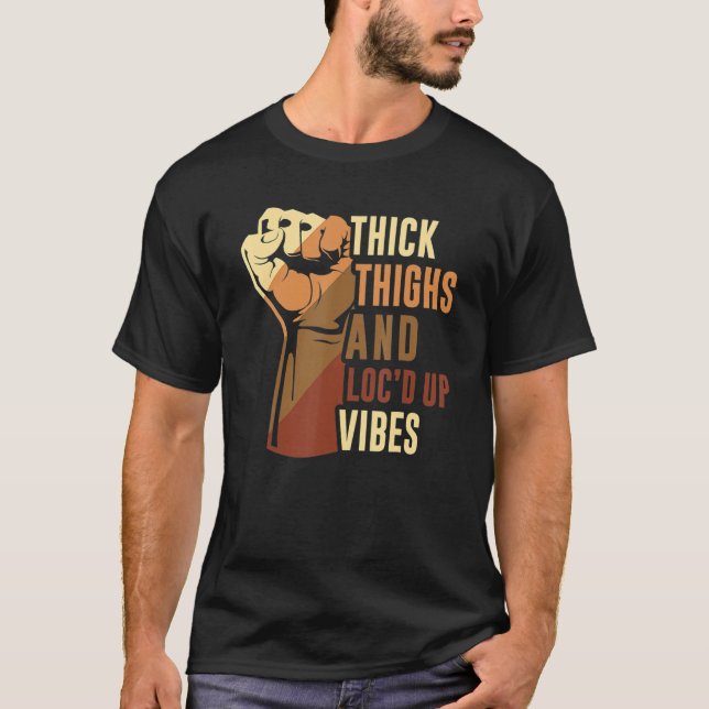 Camiseta Grosor de mano e historial negro de localizaciones (Anverso)
