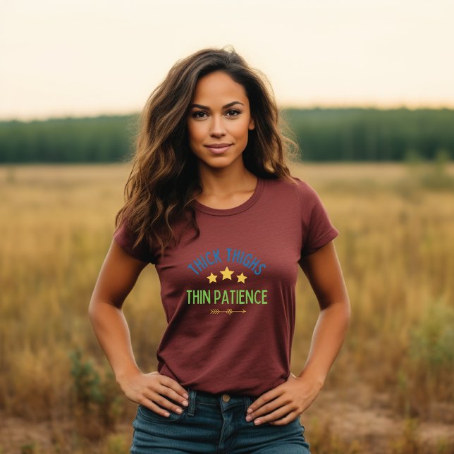 Camiseta Grossos y delgada paciencia: fácil y seguro (Subido por el creador)