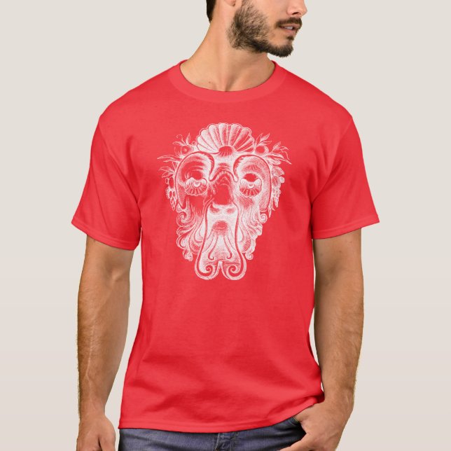 Camiseta Grotescos renacentistas - Hombre de la concha (Anverso)