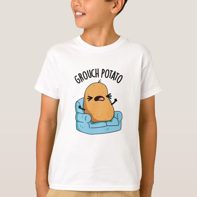 Camiseta Grouch Potato Funny Veggie Puns (Anverso)