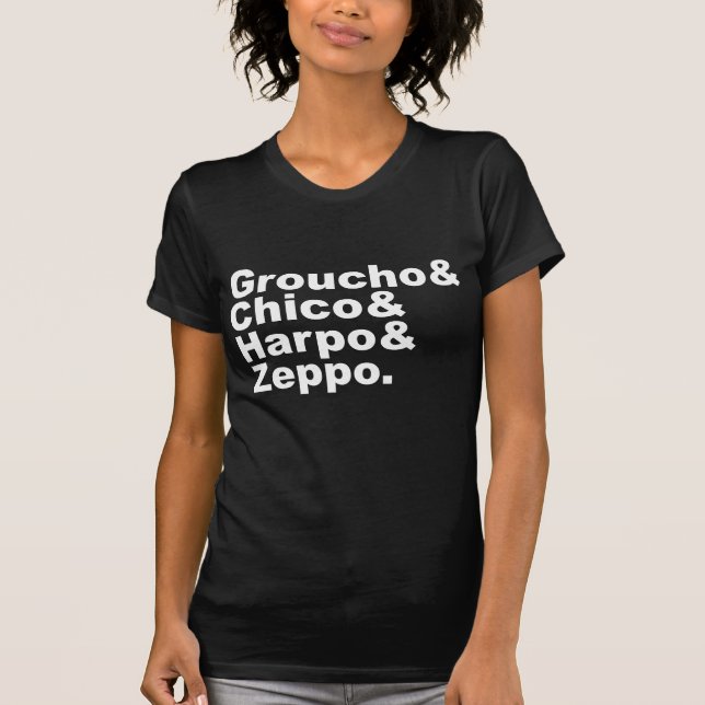 Camiseta Groucho & Chico & Harpo & Zeppo (Anverso)