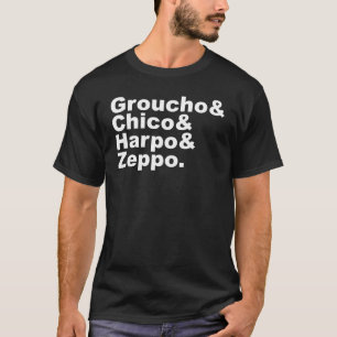Camiseta Groucho & Chico & Harpo & Zeppo