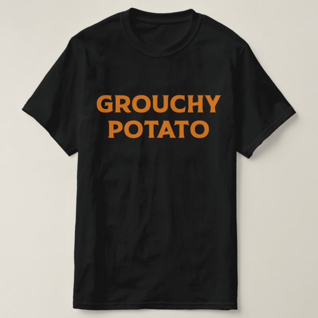 Camiseta Grouchy Potato Couple Matching Thanksgiving (Diseño del anverso)