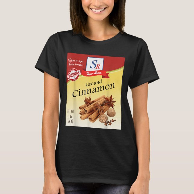 Camiseta Ground Cinnamon Sce Condiment Costume Holiday Sce  (Anverso)