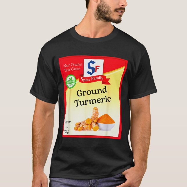 Camiseta Ground Turmeric Condiment Costume Holiday Sce Cost (Anverso)