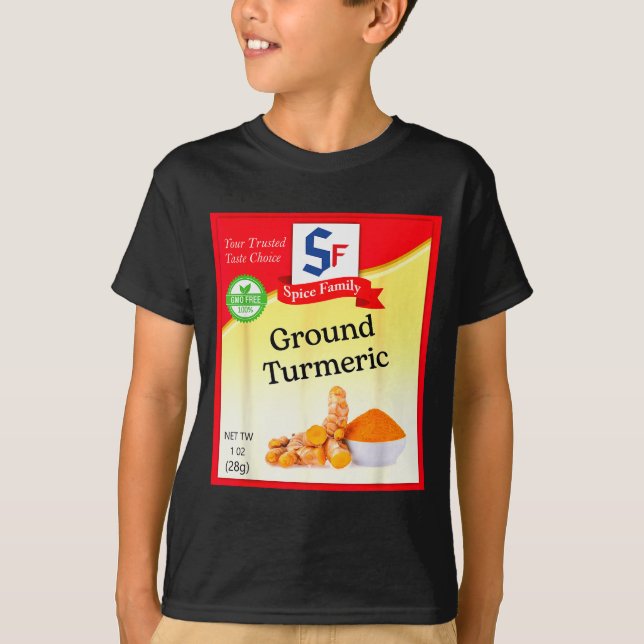 Camiseta Ground Turmeric Condiment Costume Holiday Sce Cost (Anverso)