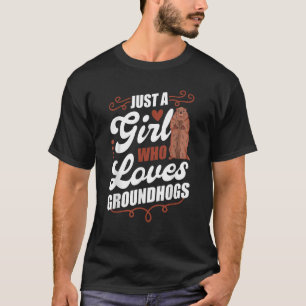 Camiseta Groundhog Chica Marmot Woodchuck