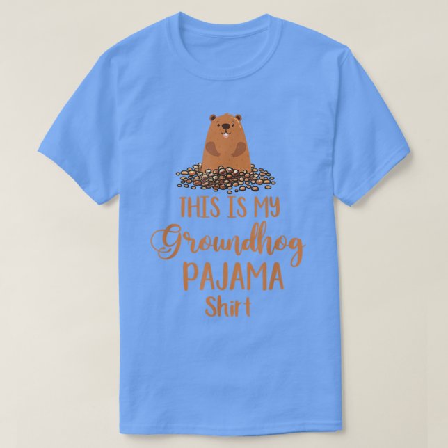 Camiseta Groundhog Costume My Favorite Holiday Boys Girls W (Diseño del anverso)
