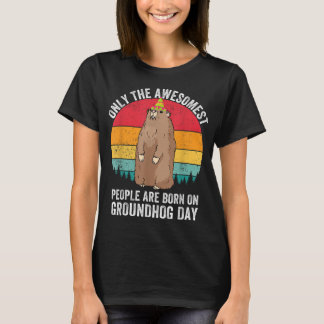 Camiseta Groundhog Day Birthday Woodchuck Funny Cute Grote