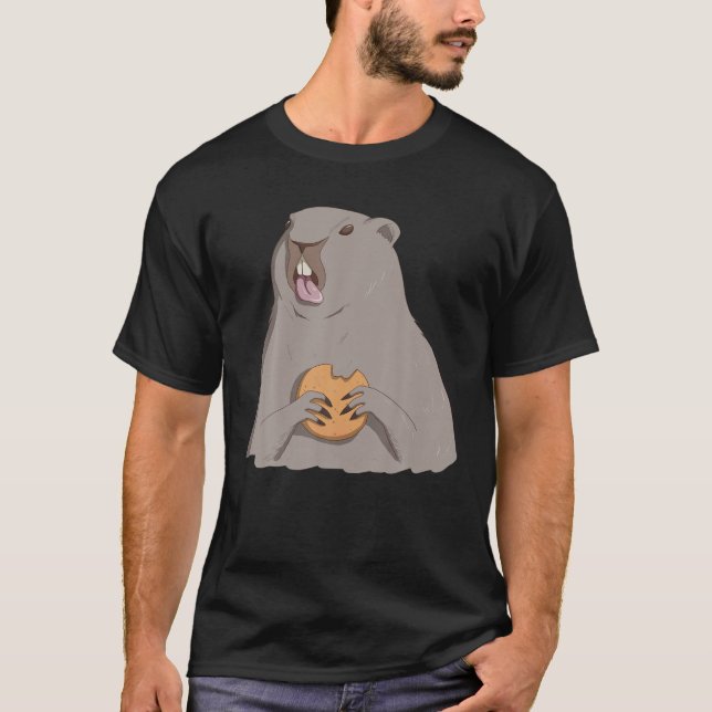 Camiseta Groundhog Day Gift Funny Woodchuck Tee Retro Cooki (Anverso)