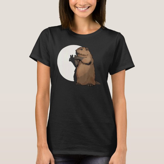 Camiseta Groundhog Day Shadow Puppet Funny (Anverso)