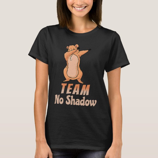 Camiseta Groundhog Day Team No Shadow Dabbing Kids Men Retr (Anverso)