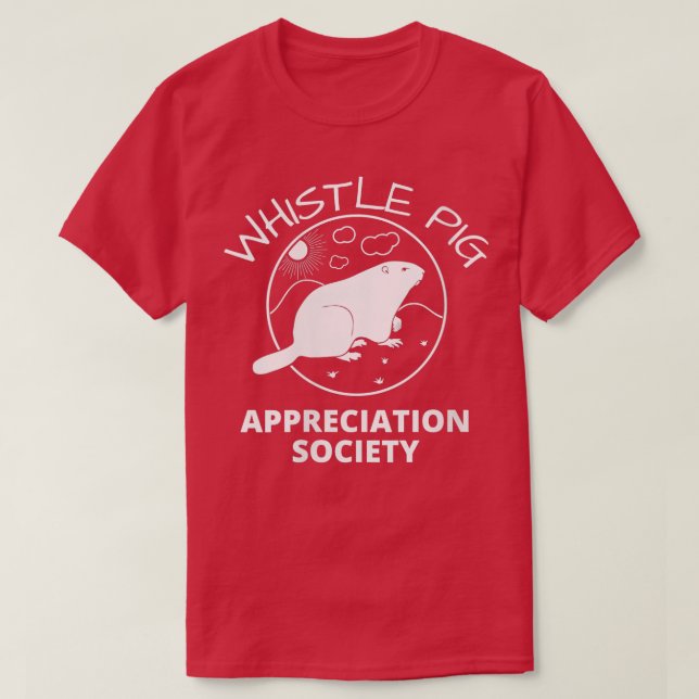 Camiseta Groundhog de la Sociedad de Apreciación de Cerdos  (Diseño del anverso)