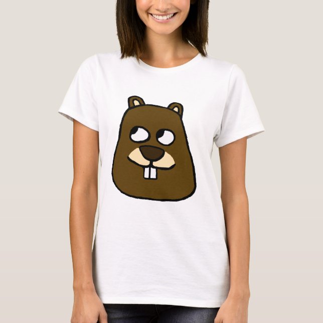 Camiseta Groundhog Face (Anverso)