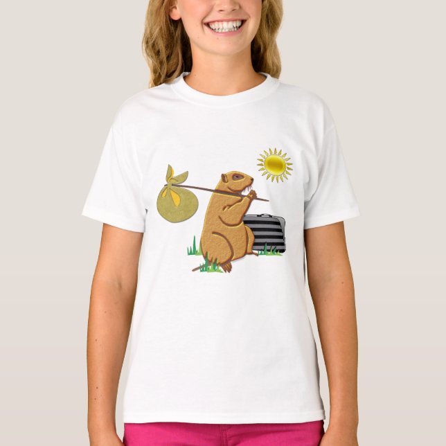 Camiseta Groundhog huye (Anverso)