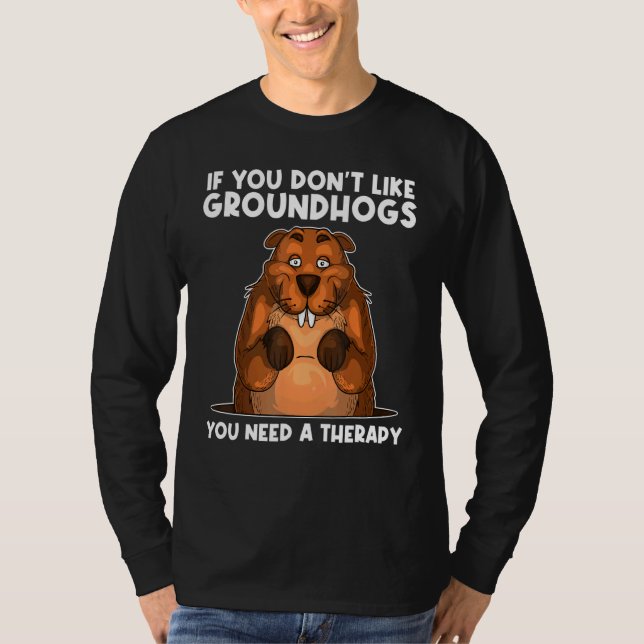 Camiseta Groundhog Para Hombres Mujeres Rodent Groundhog Dí (Anverso)