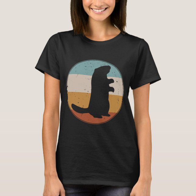 Camiseta Groundhog Retro Vintage Rodent Woodchuck (Anverso)