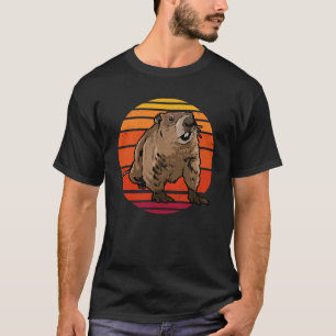 Camiseta Groundhog Retro Woodchuck Groundhog Day
