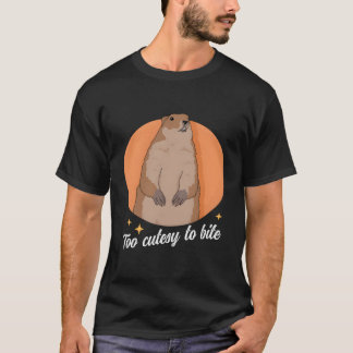 Camiseta Groundhog Too Cutesy Wood-Shock Groundhogs