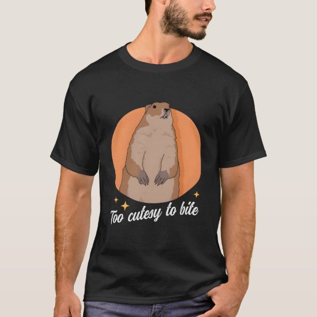 Camiseta Groundhog Too Cutesy Wood-Shock Groundhogs (Anverso)