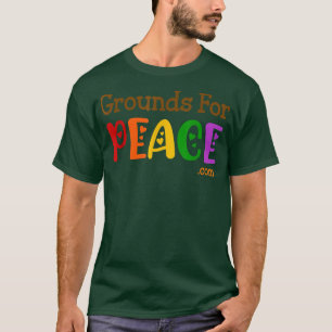 Camiseta Grounds For Peace Rainbow Coffee Grounds art